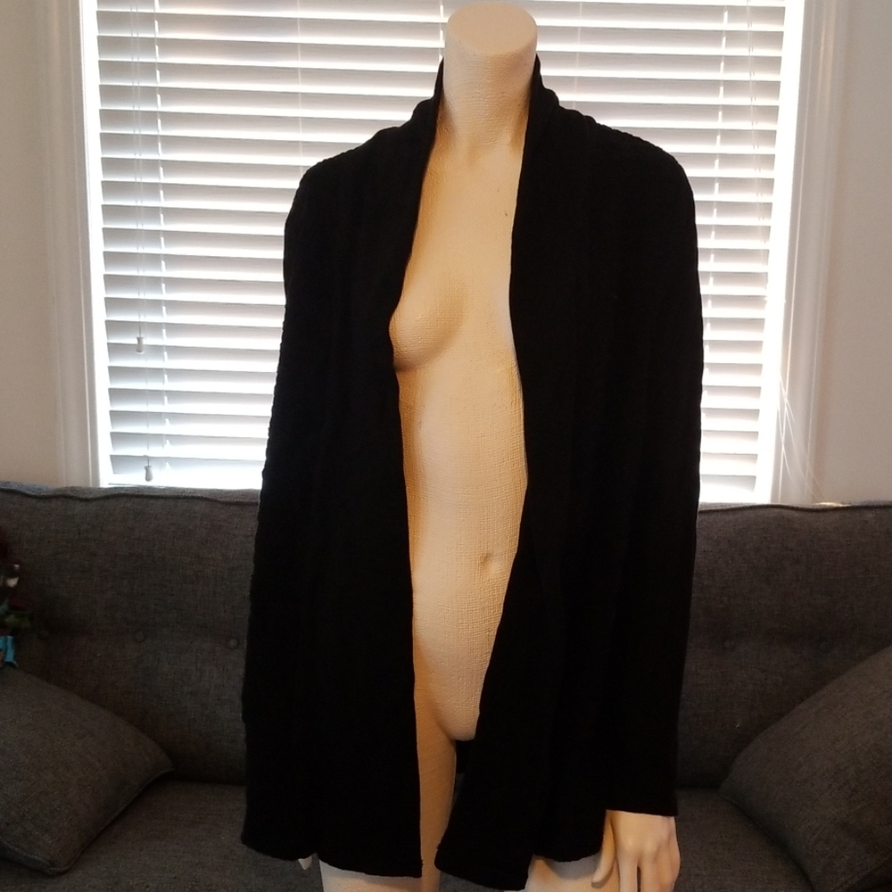 🔴 Lucky Brand Black Open Front Cardigan